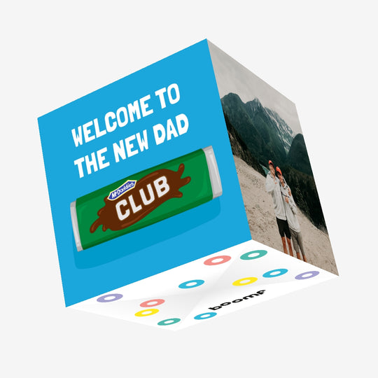 Welcome To The McDaddies Club New Dad Confetti-exploding Greetings Card