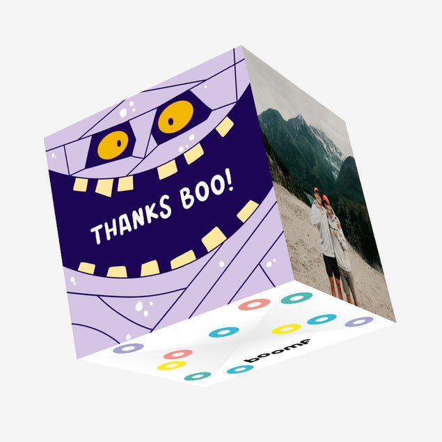 Thanks Boo! Funny Mummy Confetti-exploding Greetings Card
