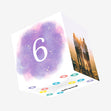 6th Birthday Purple Sky Confetti-exploding Greetings Card