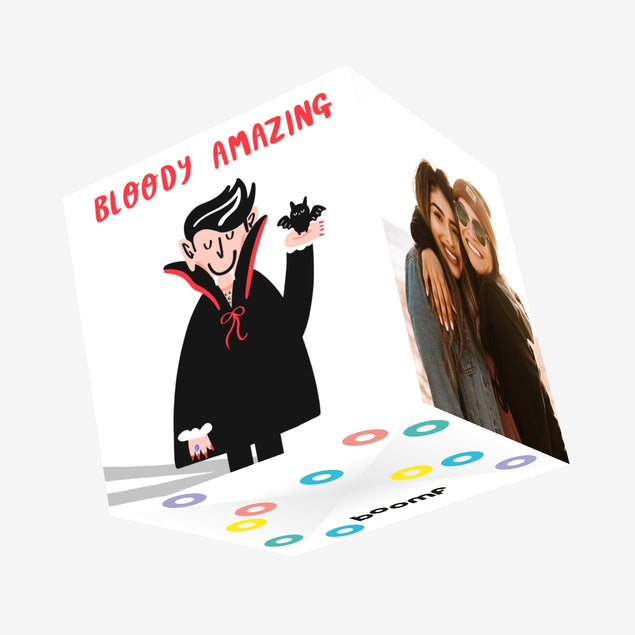 Bloody Amazing - Dracula Confetti-exploding Greetings Card