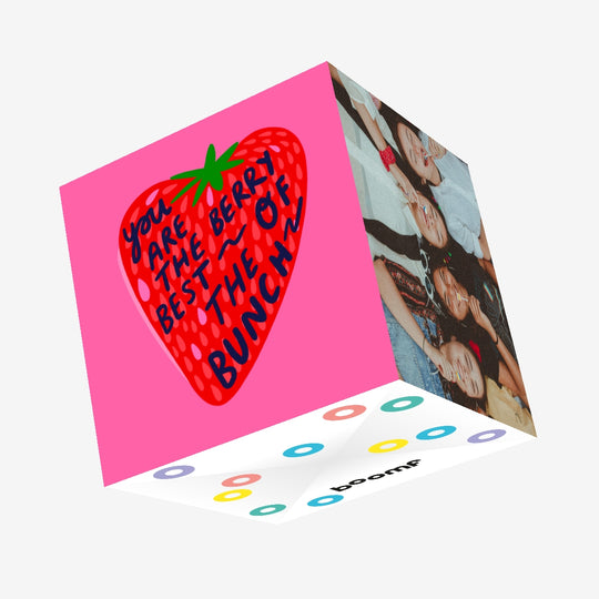 The Berry Best Of The Bunch - Strawberry Confetti-exploding Greetings Card