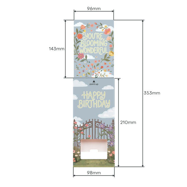 Blooming Wonderful Non-personalised Birthday Cannon Confetti Shooter Card