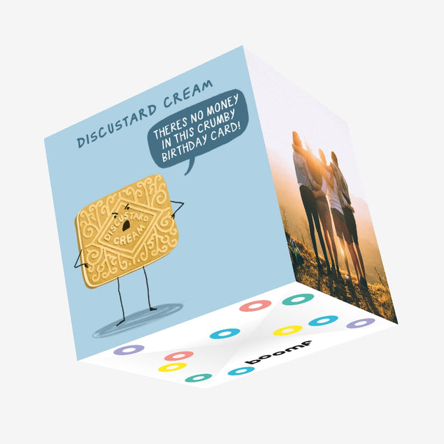 Funny Discustard Cream Birthday Confetti-exploding Greetings Card