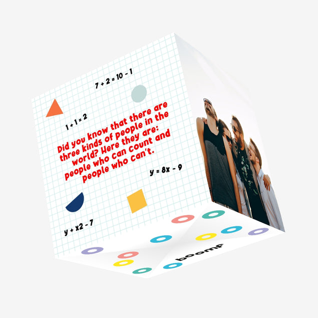 Funny Math Confetti-exploding Greetings Card
