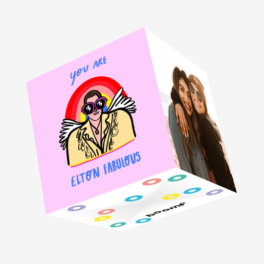 You Are Elton Fabulous Confetti-exploding Greetings Card