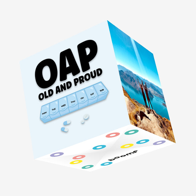 Old And Pround Funny Pill Box Birthday Confetti-exploding Greetings Card