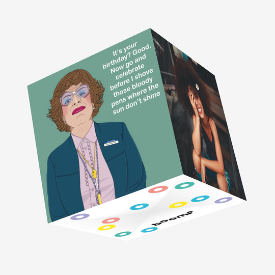 Pauline The League Of Gentlemen Birthday Confetti-exploding Greetings Card