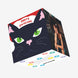Merry Christmas Black Cat Confetti-exploding Greetings Card