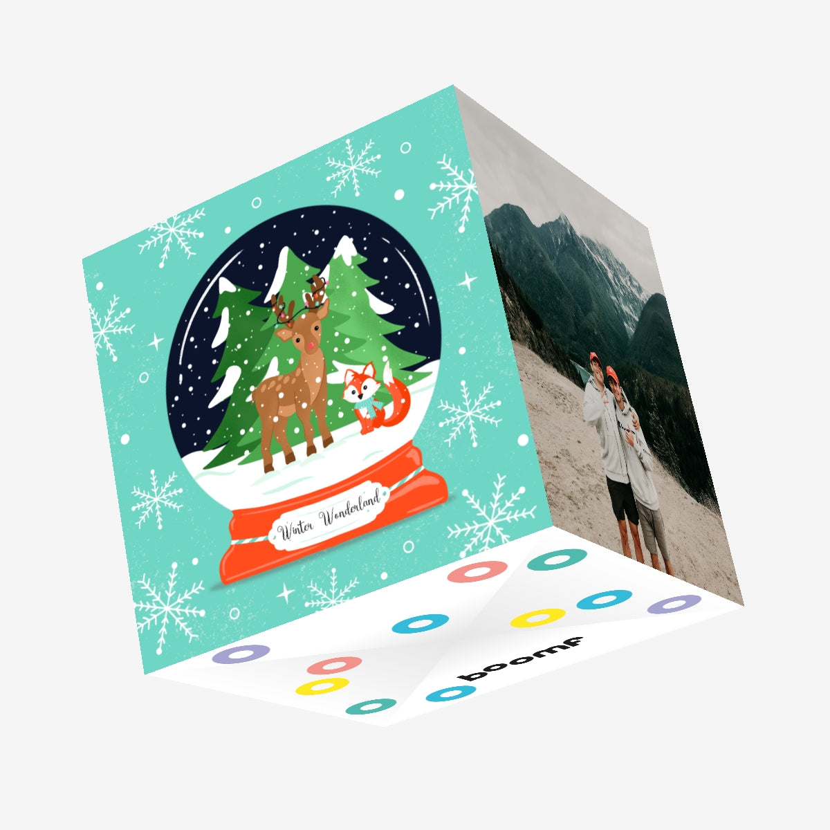 Winter Wonderland Snow Globe Christmas Confetti-exploding Greetings Ca ...