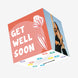 Get Well Soon Floral Design Confetti-exploding Greetings Card