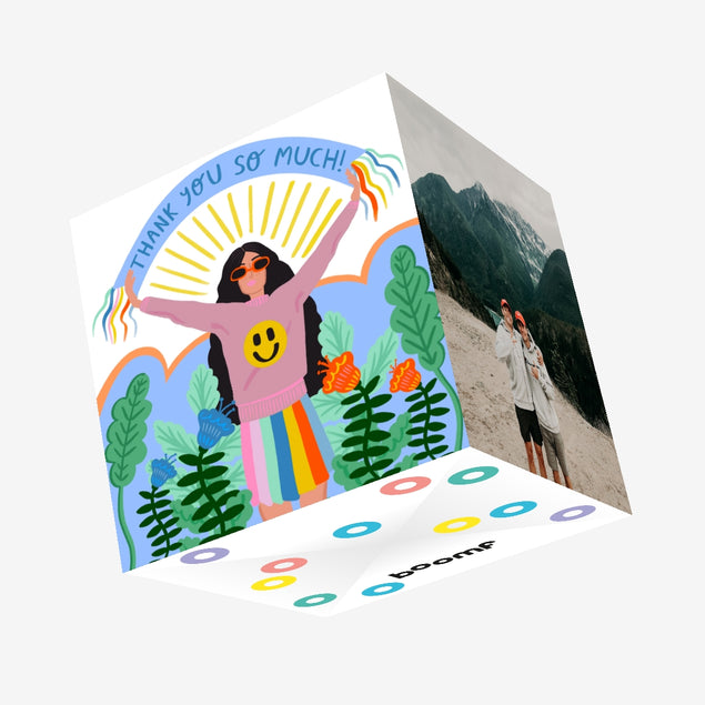 Thank You So Much Confetti-exploding Greetings Card