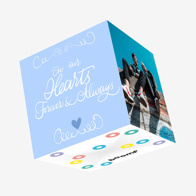 In Our Hearts Forever And Always Funeral Confetti-exploding Greetings Card