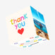 Thank You - Red Heart Confetti-exploding Greetings Card