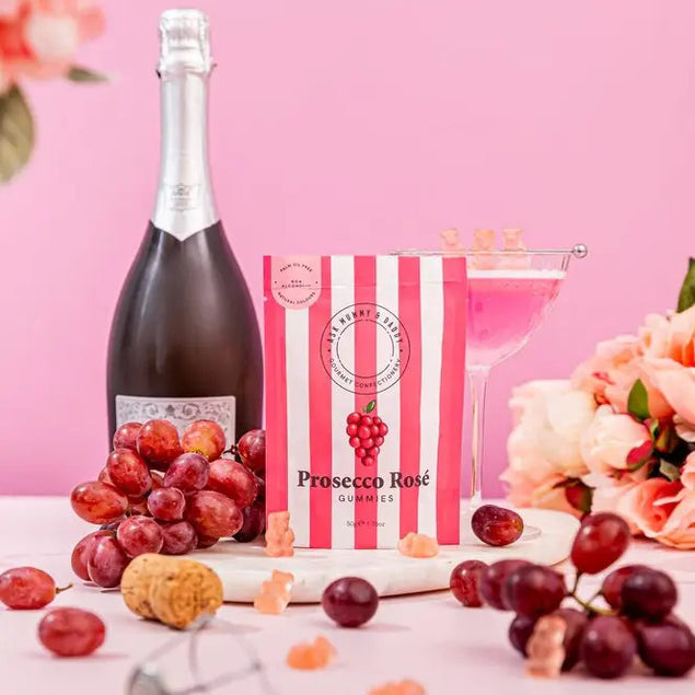 Prosecco Rosé Cocktail Gummy Pouch 50g