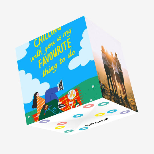 Chilling With You Is My Favourite Thing To Do Appreciation Confetti-exploding Greetings Card