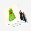 Cute Cat Christmas Tree Confetti-exploding Greetings Card