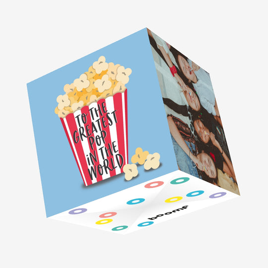 To The Greatest Pop In The World Confetti-exploding Greetings Card