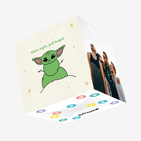 Jedi Knight Christmas Confetti-exploding Greetings Card