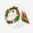 Season's Greetings Christmas Symbols Wreath Confetti-exploding Greetings Card