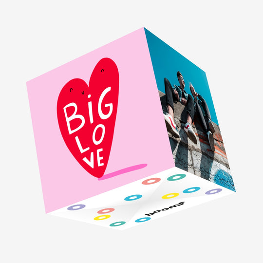 Big Love Heart Confetti-exploding Greetings Card
