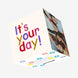 It's Your Day Celebration White Confetti-exploding Greetings Card