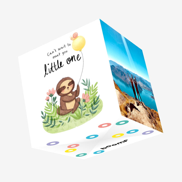 Can't Wait To Meet You Little One New Baby Confetti-exploding Greetings Card