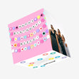 Happy Birthday Niece Cute Pink Confetti-exploding Greetings Card