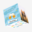 Drink All The Beer Birthday Confetti-exploding Greetings Card