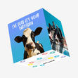 I've Herd It's Your Birthday Funny Cow Confetti-exploding Greetings Card