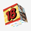Age 18 Comic Book Number Birthday Confetti-exploding Greetings Card