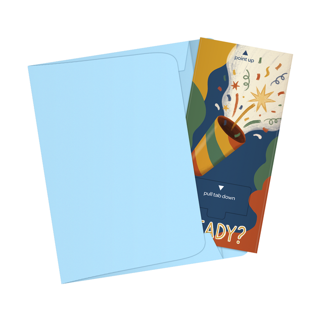 Ready To Celebrate Non-personalised Birthday Cannon Confetti Shooter Card