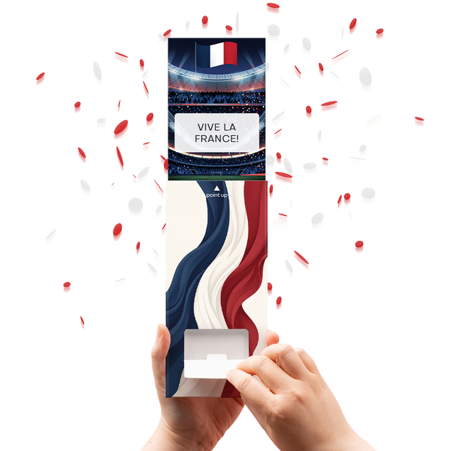 France Football World Cup Cannon Confetti Shooter Card