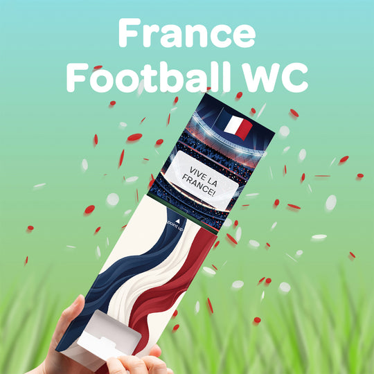 France Football World Cup Cannon Confetti Shooter Card