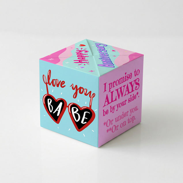 Hot Anniversary Non-Personalised 5-Sided Confetti-exploding Greetings Card