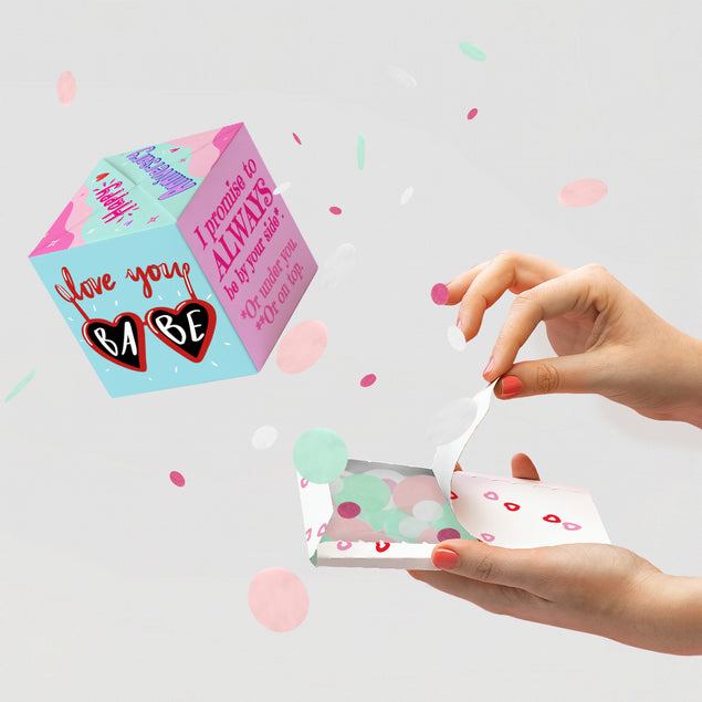 Hot Anniversary Non-Personalised 5-Sided Confetti-exploding Greetings Card