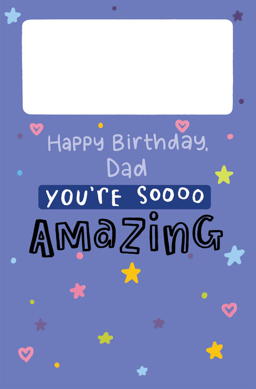 Happy Birthday, Dad Cannon Confetti Shooter Card