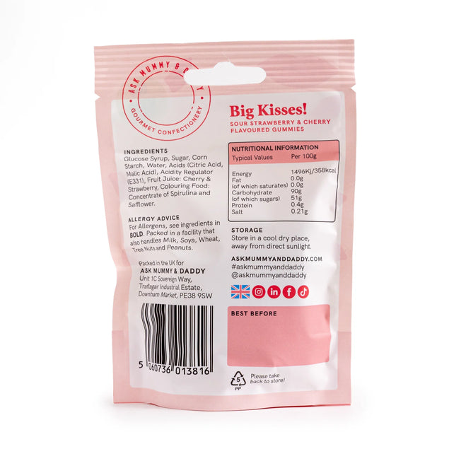 Big Kisses Cocktail Gummy Pouch 50g