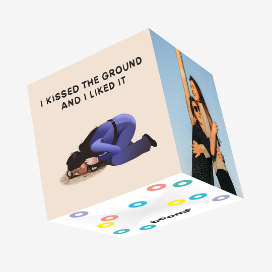 I Kissed The Ground And I Liked It Katy Perry Confetti-exploding Greetings Card