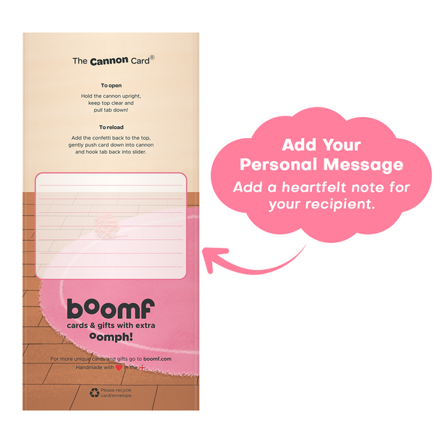 A Little Birdie Non-personalised Birthday Cannon Confetti Shooter Card