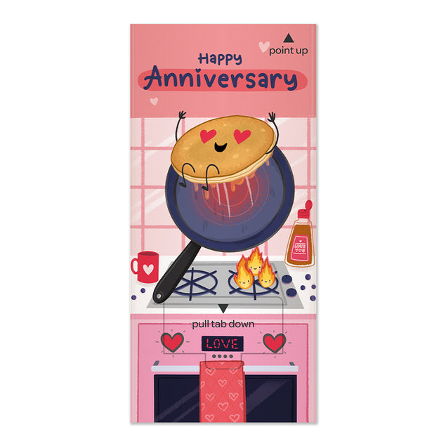 Cute Pancake Non-personalised Anniversary Cannon Confetti Shooter Card
