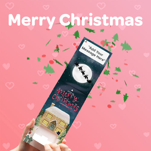 Christmas Cannon Confetti Shooter Card