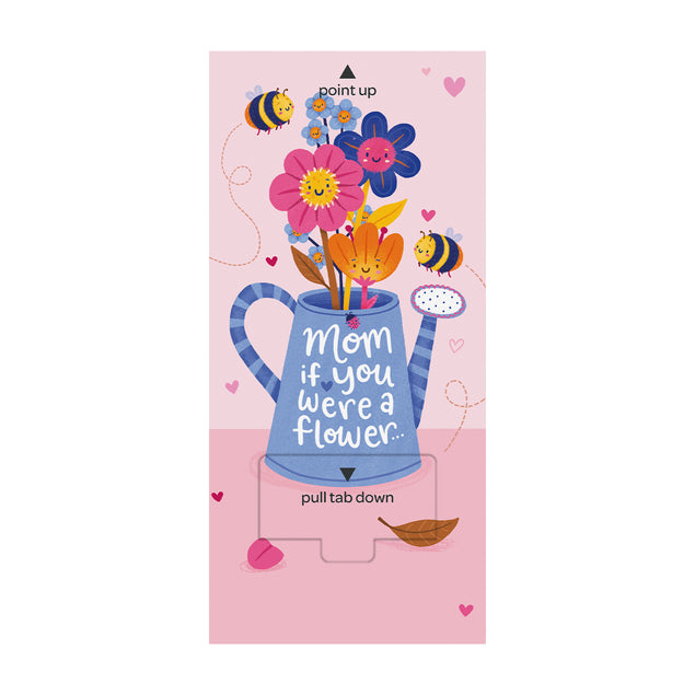Mom Flowers Cannon Confetti Shooter Card