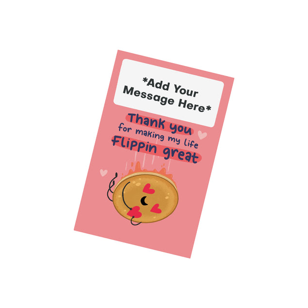 Cute Pancake Anniversary Cannon Confetti Shooter Card