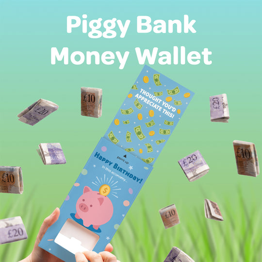 Money Cannon Surprise Wallet Card - Piggy Bank
