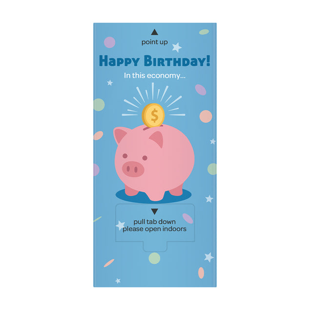 Money Cannon Surprise Wallet Card - Piggy Bank