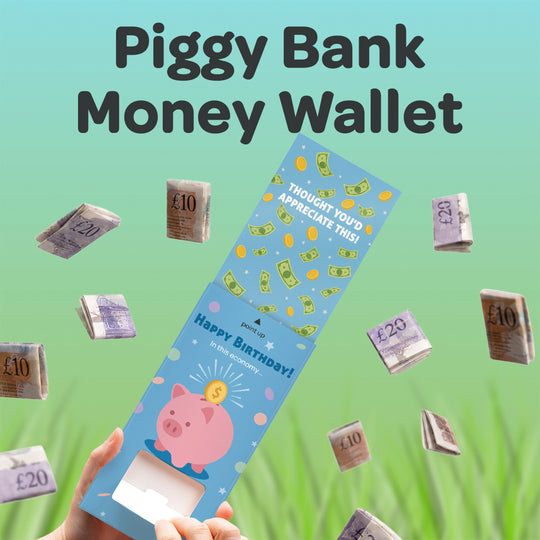 Money Cannon Surprise Wallet Card - Piggy Bank