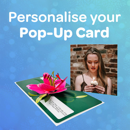 Pink Lily 3D Pop-up Card