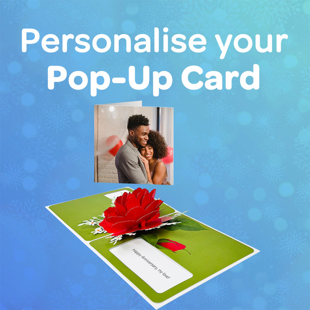 Red Rose 3D Pop-up Card