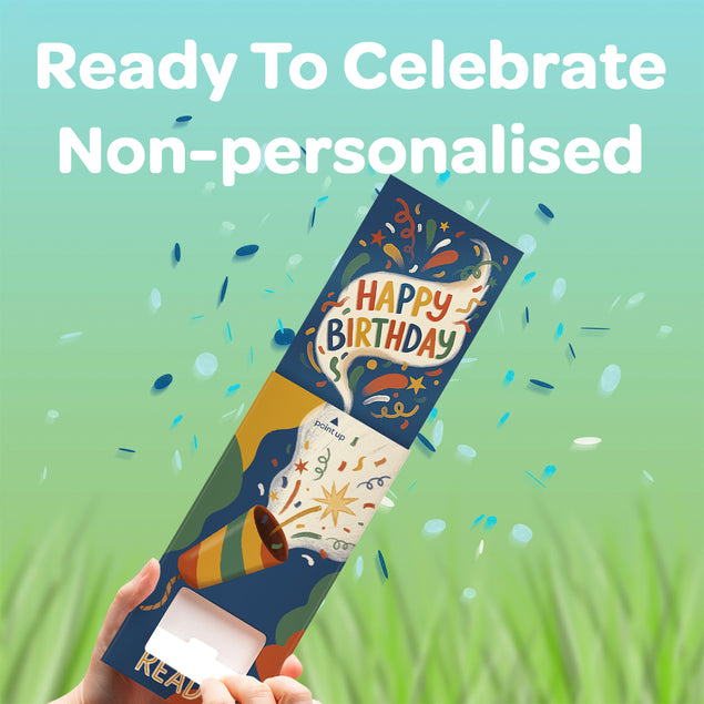 Ready To Celebrate Non-personalised Birthday Cannon Confetti Shooter Card