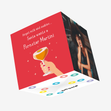 Santa Wants A Pornstar Martini Funny Christmas Confetti-exploding Greeting Card